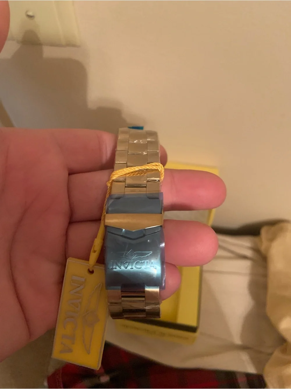 Invicta Pro Diver Men’s Gold Tone Dive Watch with Black Bezel